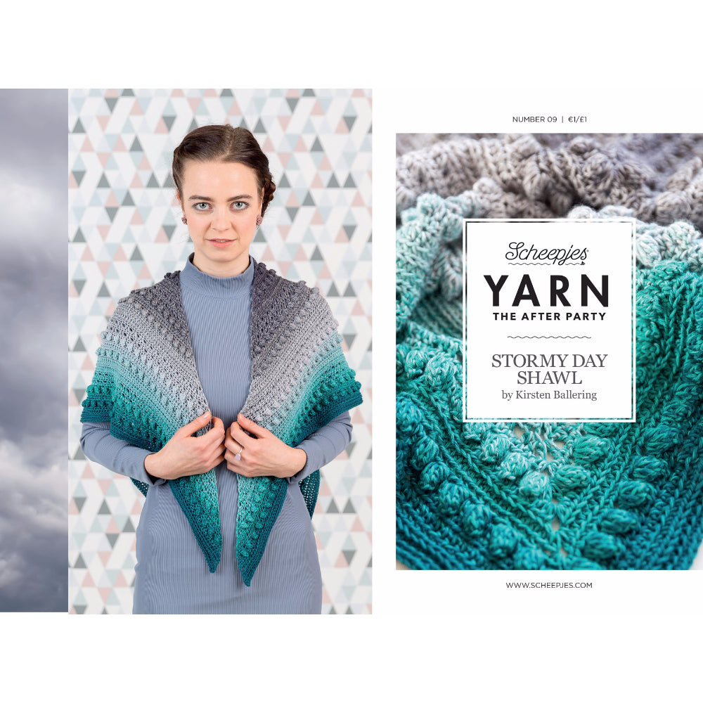 YARN The After Party no.9 Stormy Day Shawl pattern booklet